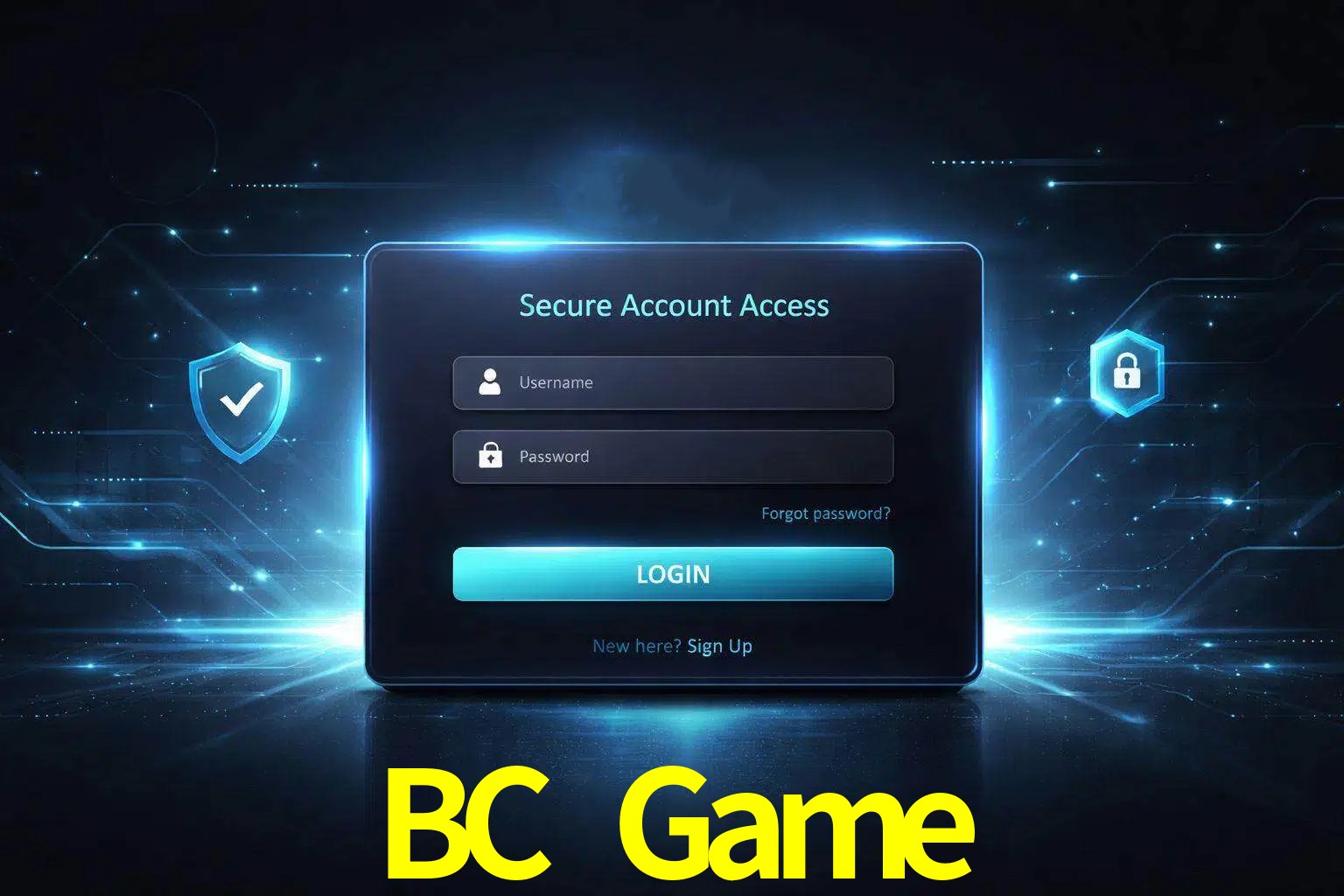 Pantalla de inicio de sesión de cuenta BC Game para usuarios en México